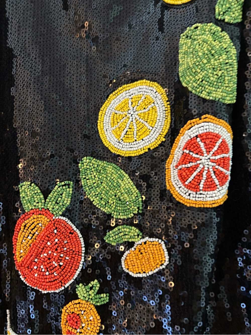 Celandine Fruit Cocktail Beaded Mini Dress - Picture 5 of 12